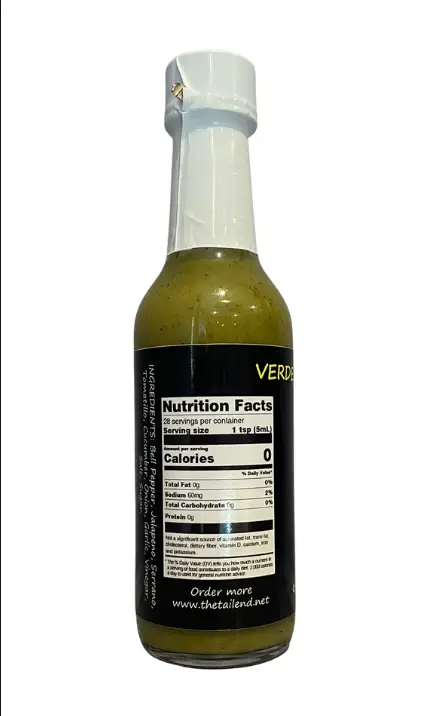 Verde Sauce: Jalapeno, Serrano and Tomatillo Mild Green Sauce - Image 3